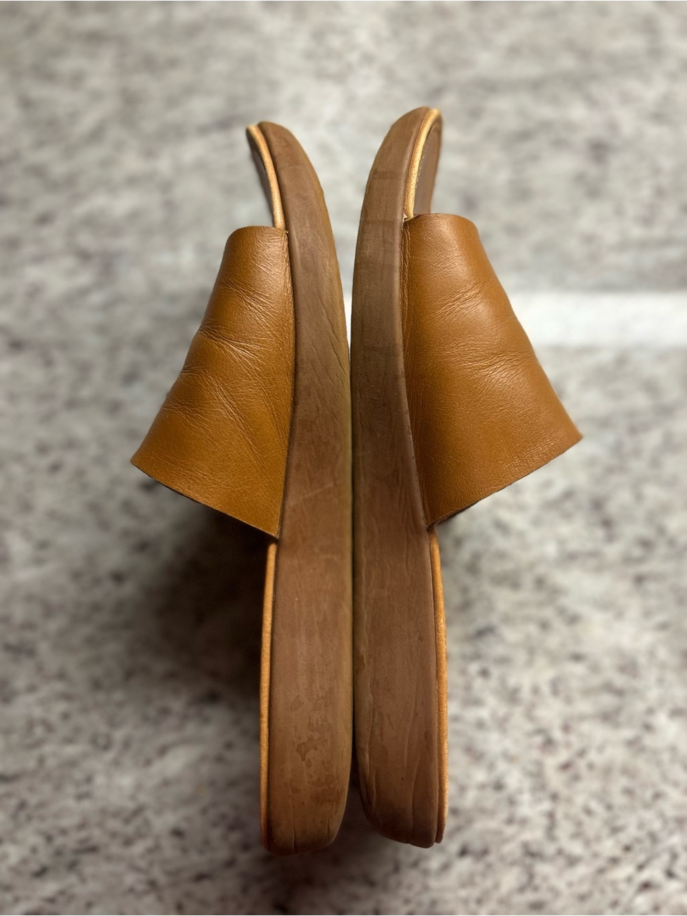 Fitflop Women's Tan Leather Slide Sandals size 8 - Picture 4 of 8